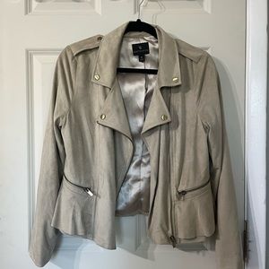 Suede tan jacket size medium